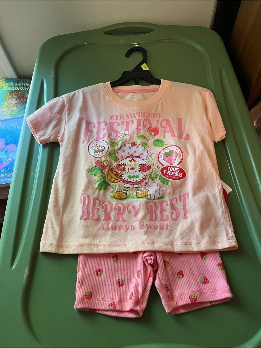 Pink Strawberry Graphic Kids short Set - Berry Best